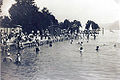 Badebetrieb vor Nußdorf 1910