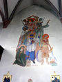 Wandbild mit Heiligendarstellung in der Pfarrkirche Weyregg