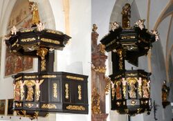 Kanzel in der Pfarrkirche St. Georgen im Attergau, Collage.jpg