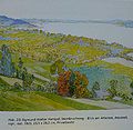 Blick über den Attersee, Aquarell 1923