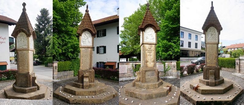 Datei:Kriegerdenkmal von Nußdorf in vier Ansichten, Collage .jpg