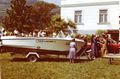 Weihe des ersten Wasserrettungsbootes 1972