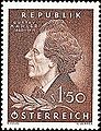 Gustav Mahler auf einer Briefmarke 1960