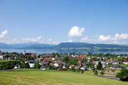 Weyregg mit Kirche u Schafberg DSC 6676 by HAH.JPG