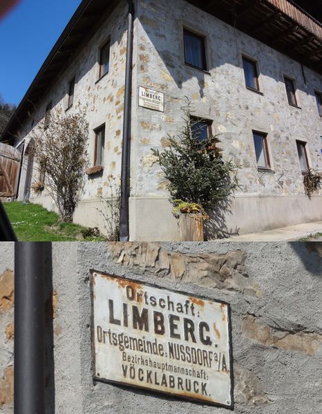Datei:Ortschaft Limberg, Haus mit Tafel und Detail.jpg