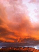 Brennende Wolken