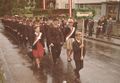 Einmarsch bei der Fahnenweihe 1967