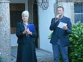 Kaethe Zwach, Mag. Peter Weinhäupl bei der Vernissage am 13.7.2012