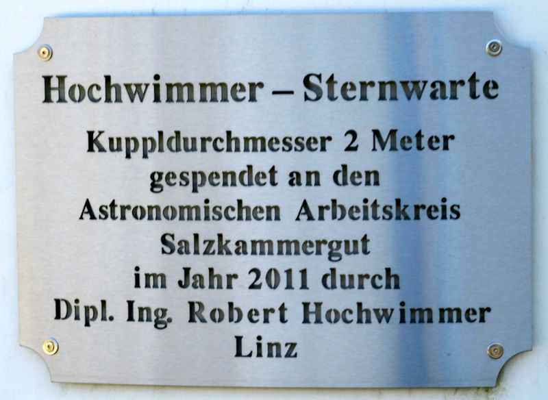 Datei:Schild bei der Sternwarte Gahberg.jpg