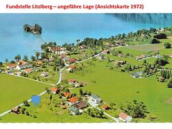 Litzlberg Fundstelle ungefähre Lage AK 1972.jpg