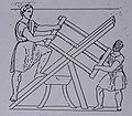 Schon die Ägypter verwendeten in der Bronzezeit Bügelsägen aus Bronze - die Abbildung zeigt die Sägearbeit im alten Rom