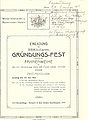 Einladung zum Gründungsfest 1912