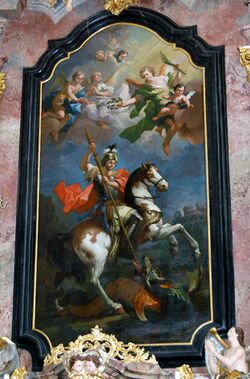 Hauptaltarbild in der Pfarrkirche St. Georgen.jpg