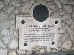 Erinerungstafel an Dr. Karl Ritter v. Heidler EgereggIMG 0690.JPG