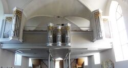 Evangelische Kirche in Attersee, Empore.jpg