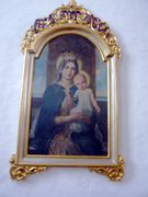 Marienbild in der Pfarrkirche Nußdorf von Emanuel Oberhauser, für das Emma Adler als Modell diente